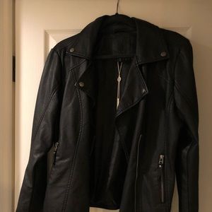 NWT Max Studio Faux Leather Jacket